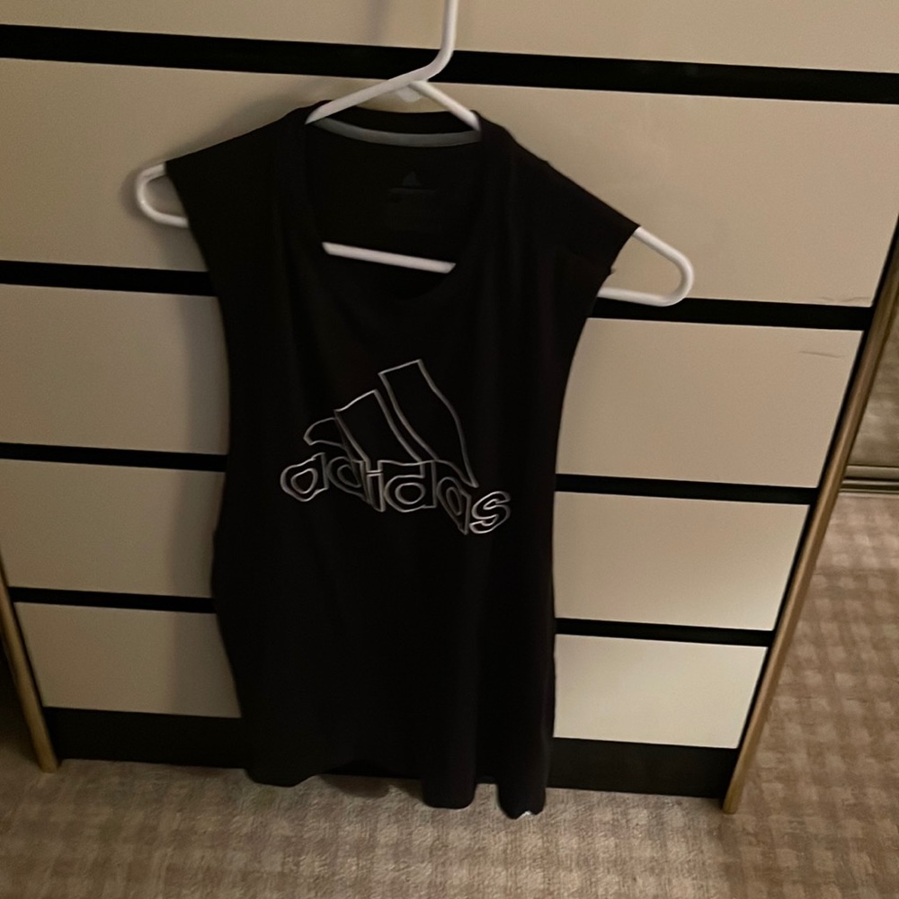 Adidas black tank top